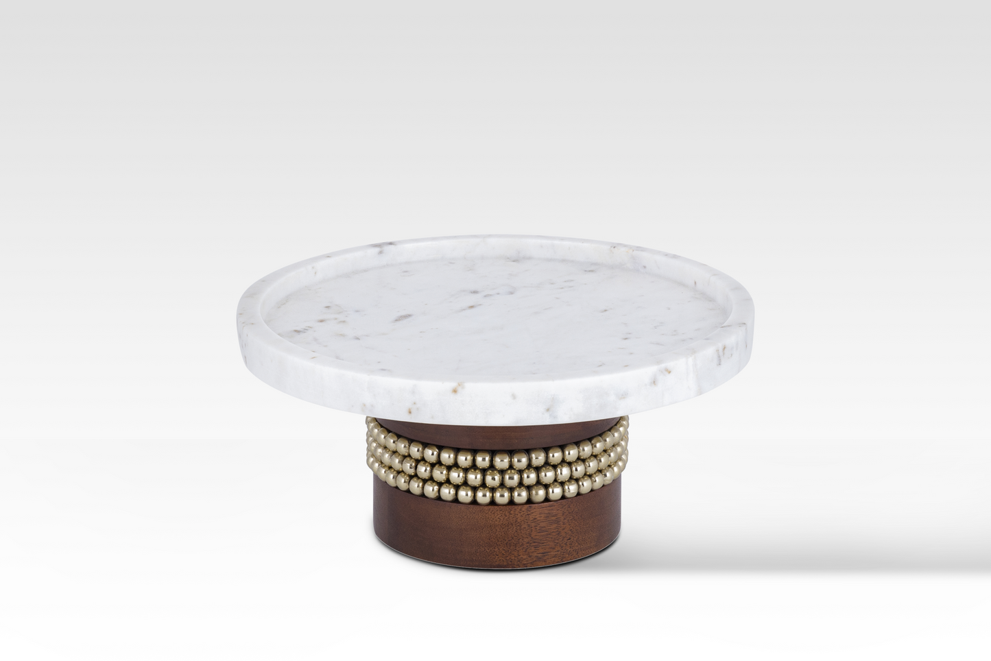 Amara Walnut Base Cake Stand