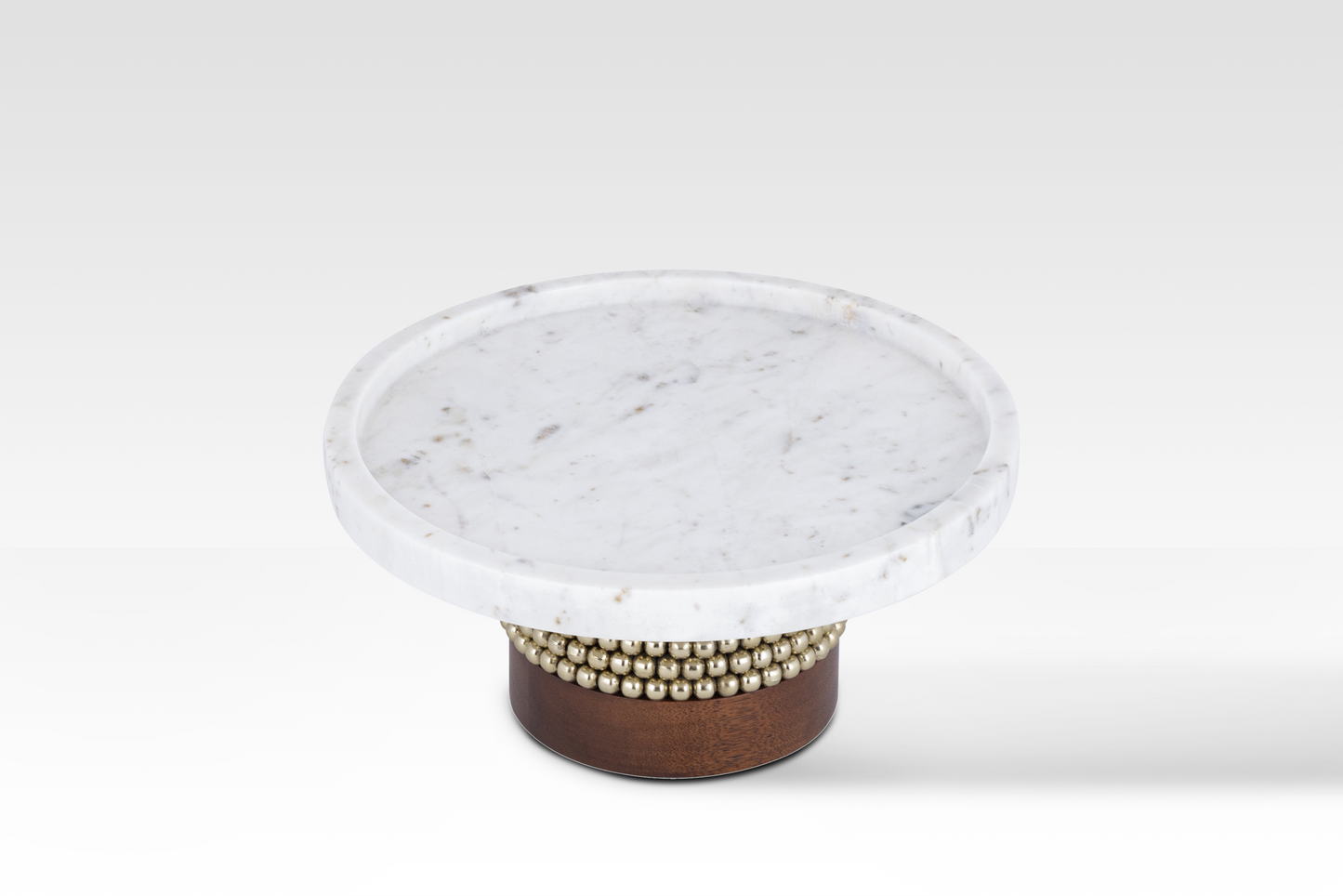 Amara Walnut Base Cake Stand