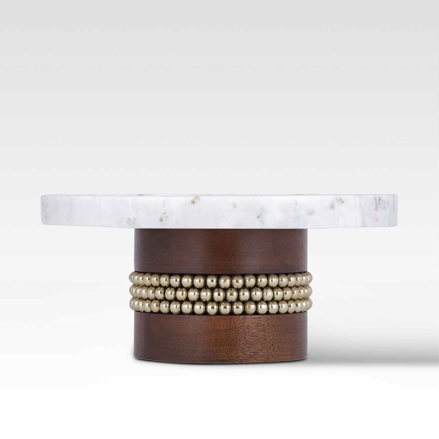 Amara Walnut Base Cake Stand